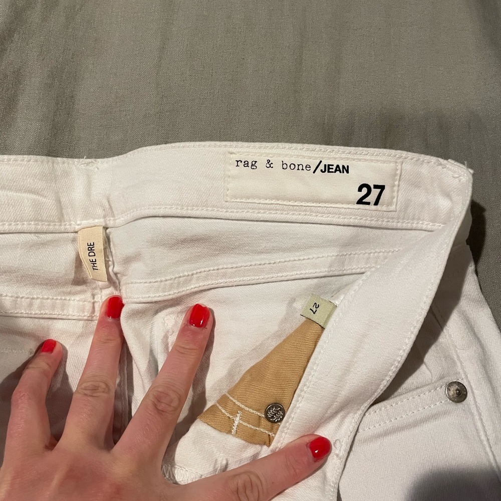 Rag & bone white jeans
